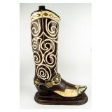 Large Western Cowboy Boot Display With Shelves