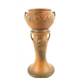 Vintage Roseville Art Jardiniere With Pedestal