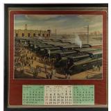 Art 1955 Wall Calendar  Pennsylvania Railroad