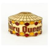 Vintage Dairy Queen Stained Glass Shade