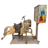 Vintage Indian Scout Pistol Shoot / Riding Horse