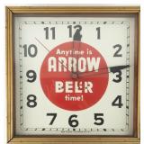 Vintage ARROW BEER Electric Wall Clock