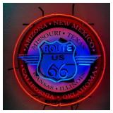 Route 66  Neon Sign Measures 26 x 26