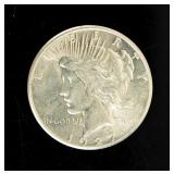 Coin 1927 Peace Silver Dollar in Brilliant Unc.