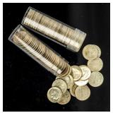 Coin 100 Roosevelt Silver Dimes 1956-1964