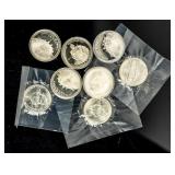 Coin (8) Washington Commemorative Half $ Silver