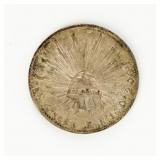 Coin 1886 Mexico 8 Reales Silver Choice AU