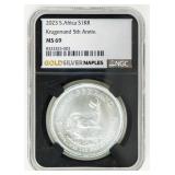Coin 2023 South Africa Silver Krugerrand NGC MS69