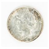 Coin 1923-S Peace Silver Dollar in Gem BU