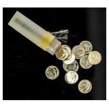 Coin 50 Roosevelt Silver Dimes 1955-D BU