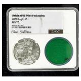 Coin 2020 American Silver Eagle NGC MS70