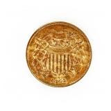 Coin 1864 Two Cent in Gem Uncirculated