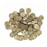 Coin (100) Jefferson 35% Silver Wartime Nickels