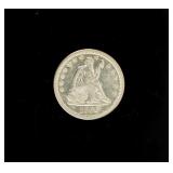 Coin 1856-O No Motto Seated Liberty Quarter AU