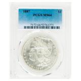 Coin 1887 Morgan Silver Dollar PCGS MS64