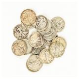 Coin 20 Walking Liberty Half Dollars