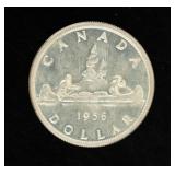 Coin 1956 Canadian Silver Dollar  Gem Prooflike