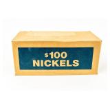 Coin Sealed Box of Jefferson Nickels $100 Face Val