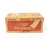 Coin Box of Cooper Lincoln Cents 16 Pounds