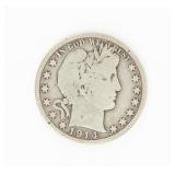 Coin 1914  Barber Half Dollar in Very Good