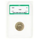 Coin 1866 Shield Nickel ANI VG8