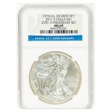 Coin 2011-S Silver Eagle NGC MS69