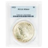 Coin 1923 Peace Silver Dollar PCGS MS64+