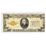 Coin 1928 $20 Gold Certificate in Very Fine