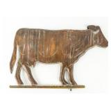 Cow Weather Vane Metal Topper