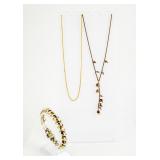 Jewelry Sterling Silver Necklaces and Bracelet