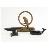 Lot of 3 Vintage Cast Iron Doorstop, Paperweights