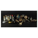Lot of 25+ Miniature Bottles for Perfume, Etc.