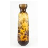 Vintage Galle Art Nouveau Cameo Glass Vase