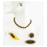 Jewelry Vintage Costume / 10K Gold / Signed