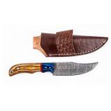 Knife Damascus With Wiid Blade