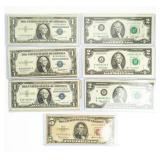 Currency  Assorted United States Silver Certs +