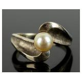 Jewelry 14kt White Gold Pearl Ring