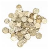 Coin 92 Silver Dimes plus Buffalo Nickels