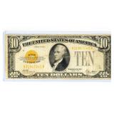 Currency 1928 $10 Gold Certificate AA Block VF