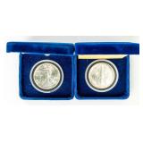 Coin 1990 & 1994 American Silver Eagles BU