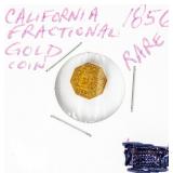 Coin 1856 California Fractional Gold
