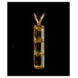 Jewelry 14kt Yellow Gold Citrine Pendant