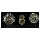 VTG Lot of 3 Mixed Colorless Perfume Bottles