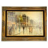 "Paris Fog" Oil Painting by Édouard-Léon Cortès