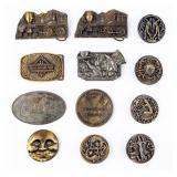 Lot Of 12 Vintage Belt Buckles