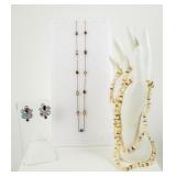 Jewelry Sterling Silver Necklace, Pearl Necklace +