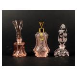 VTG Lot of 3 Perfume Bottles in Shades of Pink