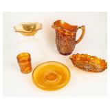 Lot of 5 Carnival Glass Mix