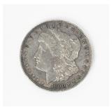 Coin 1890-CC  Morgan Silver Dollar in XF Cleaned