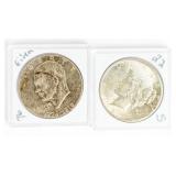 Coin 1922-S Peace Silver Dollar BU + Ike Dollar